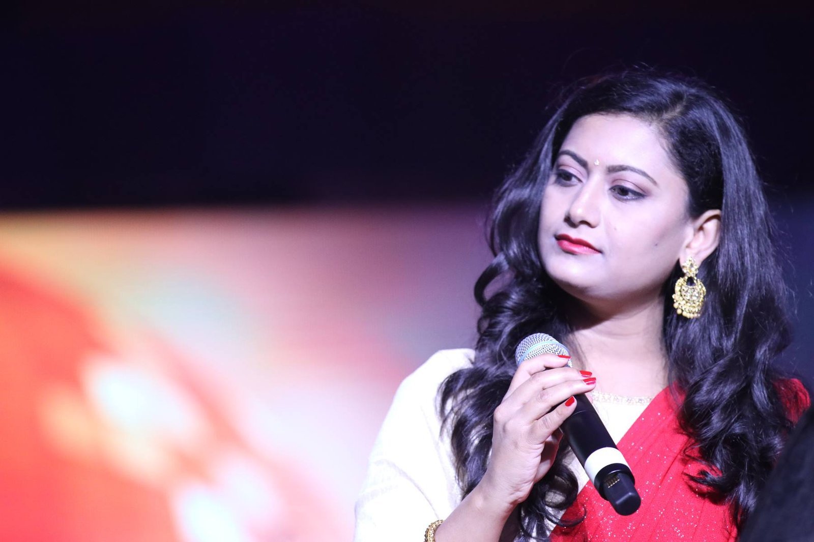 On stage